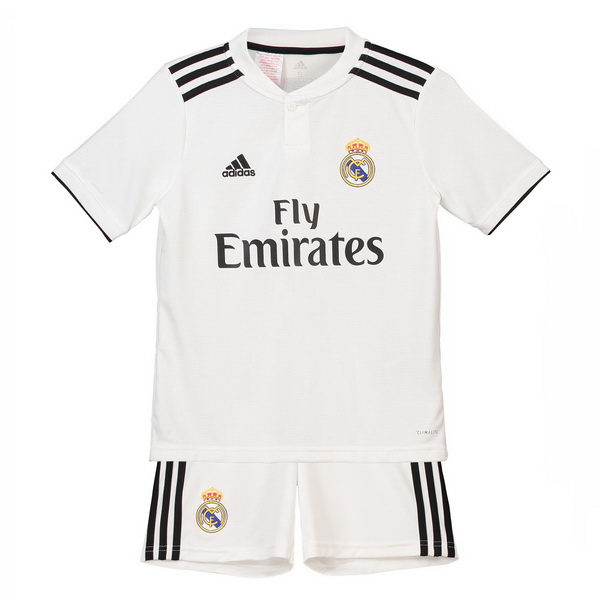 Camiseta Real Madrid Replica Primera Ropa Niños 2018/19 Blanco