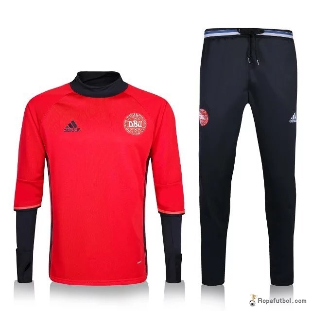 Chandal Dinamarca 2016 Rojo